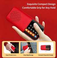 Mini-enceinte portable 5.0 avec écran numérique, lecture USB et TF, batterie rechargeable