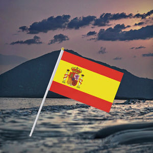 2025 Offre Spéciale de drapeau agité à la main de poteau en bois du Pérou imprimé numérique direct d'usine pour les <span class=keywords><strong>vacances</strong></span> générales - Product Image 2