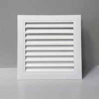 Grilles de ventilation carrées en alliage d'aluminium pour entrepôts extérieurs, avec installation facile, 150*150MM
