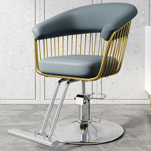 Chaise de coiffure rotative en fer de couleur personnalisée avec ascenseur pour les salons de coiffure, utilisée pour la coupe, la teinture et le repassage des métaux en atelier - Product Image 6
