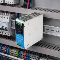Alimentation électrique Mornsun LIF480-10B48R2 480W 48V 10A sur rail DIN simple, entrée 85-264VAC, PFC actif, signal DC -40 +70, efficacité 94,5%