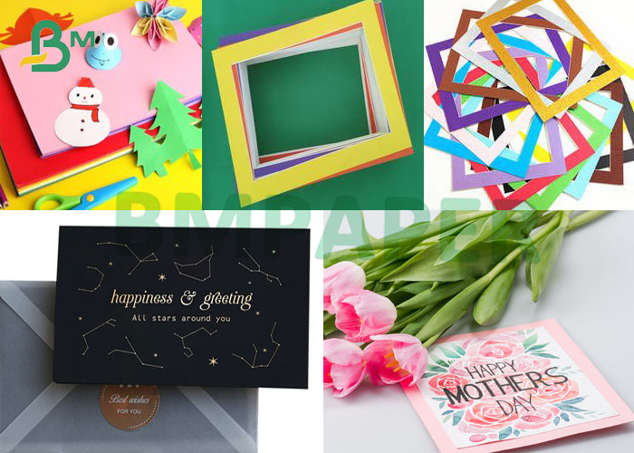 Colorful Bristol Paper Board Sheets 180gsm 200gsm For Craft Materials