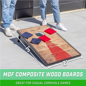 Ensembles de <span class=keywords><strong>Cornhole</strong></span> portables-Choisissez des planches de 4x2 pieds ou 3x2 pieds, comprend 8 sacs de haricots, un étui de voyage et des règles de jeu (choix de style) - Product Image 2