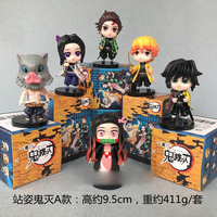 Boîte Mystère Anime Cool Cartoon Demon Action Figure 3D Doll Blind Box Desk Ornament Action Figures Set Surprise Boxes Accessoires
