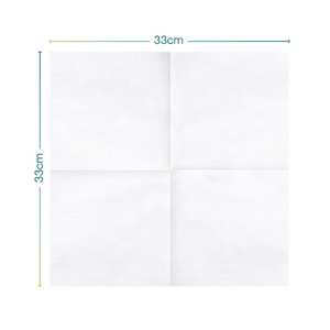 Tovaglioli di Carta Usa e Getta BulkySoft 33x33 Cm Bianchi Morbidi per Uso in Cucina - Product Image 2