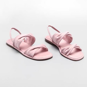 Sandales ouvertes en daim souple à brides nouées pour femmes, idéales pour l'été, avec semelle souple et design léger, conçues sur mesure pour les dames. - Product Image 4