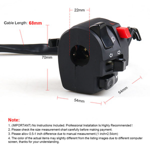 Interruptor Combinado para Motocicleta de 22 mm, Interruptor de Señal de Giro, Control de Luces Antiniebla, Botón de Bocina, Interruptor Combinado, Gran Venta - Product Image 2