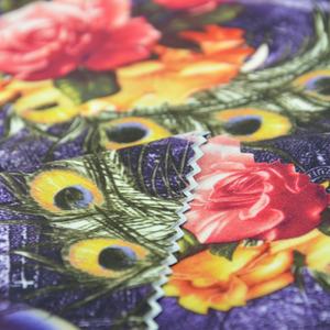 قماش حرير 95% ، نسيج حرير ، 5% بولي سبانديكس 100D + 20D, قماش حرير مضلع ، طباعة رقمية ، قماش تريكو - Product Image 5