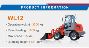 Mammut <span class=keywords><strong>Wiseman</strong></span> Hoftrac Tractor cargador frontal compacto Mini cargador articulado frontal 0, 8ton1 Ton 2 Ton 1,5 Ton Mini cargador de ruedas - Product Image 4