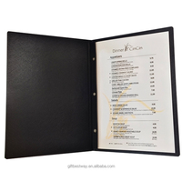Menus de mariage de Offres Spéciales de luxe avec miroir de cartes Couverture de menu gravée en cuir de luxe