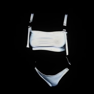 Verano mujer madura 2 piezas extremo erótico sexy brillante fantasía reflectante trajes de baño ropa de sol ropa de playa micro bikini - Product Image 3