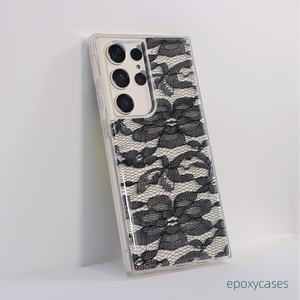 Funda de Tela para Teléfono Móvil para Samsung Galaxy S24 Ultra, Funda de TPU con Encaje para Samsung S22 Ultra, Funda Transparente Resistente a Golpes - Product Image 6