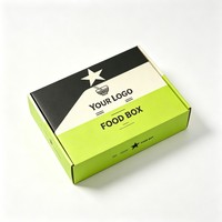 Caja de Cartón Ecológica para Alimentos Saludables, Caja para Sándwiches, Caja de Sushi Corrugada en Oferta, Caja Desechable para Almuerzo, Caja para Bocadillos