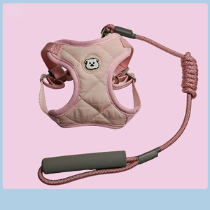 Arnés tipo chaleco antipullido para gatos y perros pequeños con correa incluida - Product Image 5