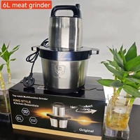 Mixeur électrique multifonctionnel pour cuisine et ménage, hachoir à viande, hachoir à chili et à légumes, vente chaude 2025, 6L, 8L, 12L