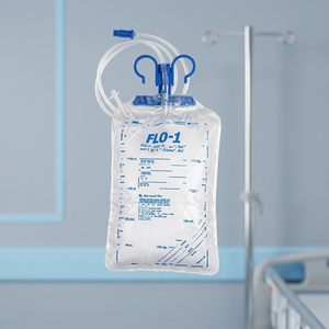 Sac de drainage urinaire stérile jetable de 500 ml avec support pour hôpital et soins à domicile - Product Image 1