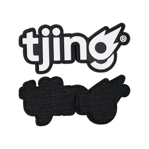 High Quality Sew On Iron On 2D 3D Embossed Logo Rubber Pvc Patches Custom Logo