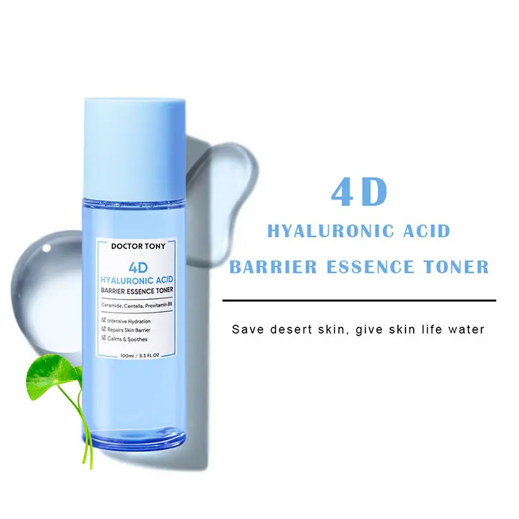 Toner pelembab wajah, Label pribadi mengecilkan pori-pori melembabkan mencerahkan asam Hyaluronic Toner Kulit Wajah