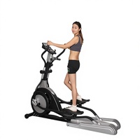 Elliptique d'exercice Cheernin Commercial auto-alimenté avec 8 niveaux de résistance et système d'entraînement hyper-silencieux