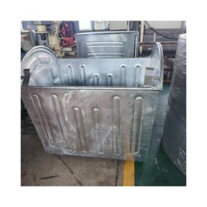 Industriële Hot Dip Gegalvaniseerde Metalen Afval Recycling Bin Vuilnisbak Met Trunnion Hefinrichting 1100l Capaciteit - Product Image 6