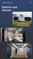 Appartement capsule en structure modulaire en acier personnalisé pour la vie en plein air et la location
