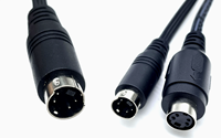 Mini-DIN-Kabel 3P, 4P, 5P, 6P, 7P und 8P MINI-DIN-Kabel Stecker-zu-Buchse-Kabel