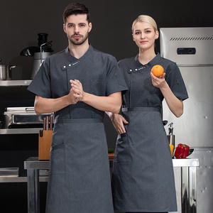 Uniforme DE TRABAJO DE Chef de catering, manga corta, transpirable, diseño fino, Hotel, restaurante occidental, cocina para hornear, uniforme de trabajo de Chef - Product Image 2