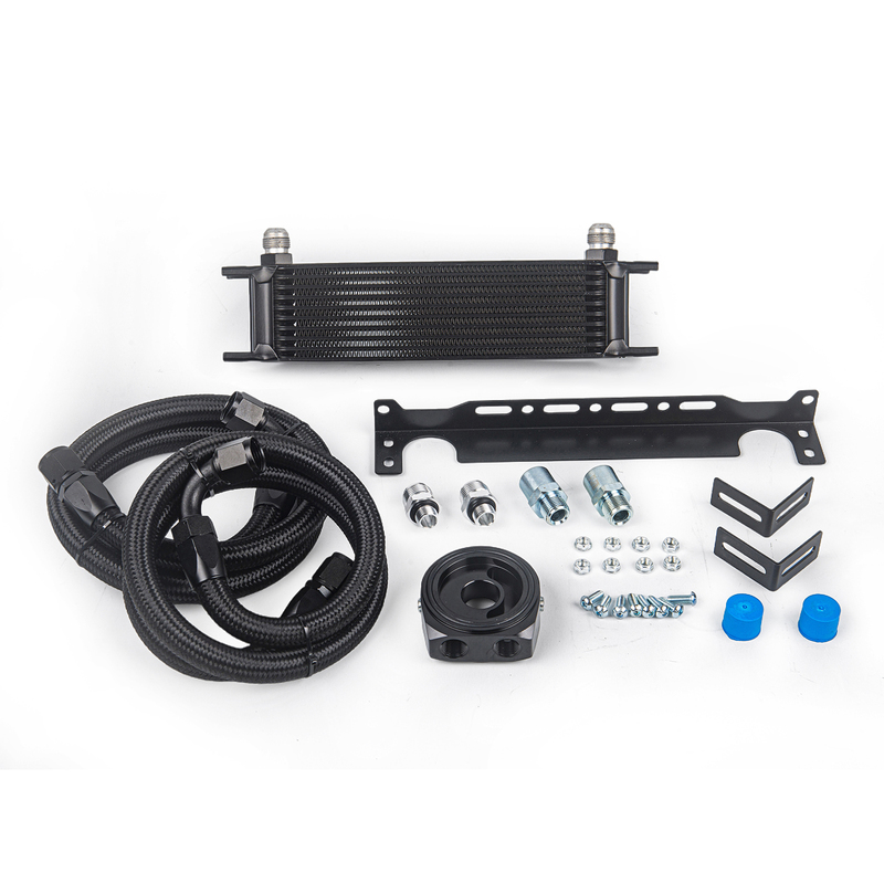 Universal 10 Rows Oil Cooler Kit