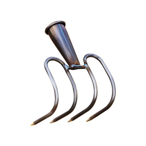 Râteau en acier épaissi pour scories de pierre Outils de remise en état des terres agricoles Désherbage de jardin et ameublissement du sol <span class=keywords><strong>Grand</strong></span> râteau à main incurvé - Product Image 3