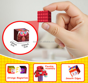 Bloques de Construcción Magnéticos 3D con Temática de Circo, Cubos, Juguete STEM, 100 Piezas, Coloridos, Brillantes, CE EN71, para Niños, Logotipo OEM - Product Image 2