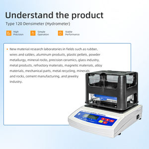 रबर उद्योग में कच्चे माल के घनत्व विश्लेषण के लिए 120-मॉडल ठोस डेनसिमीटर-परिशुद्धता विशिष्ट गुरुत्वाकर्षण परीक्षण उपकरण - Product Image 2