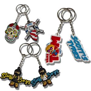 Llavero de Regalo Personalizado para Parejas, Llavero de PVC de Goma Suave en 3D, Llavero de PVC con Logotipo de Dibujos Animados - Product Image 5