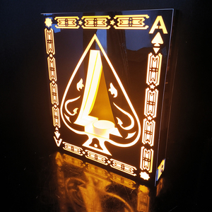 Ace Spades VIP Bouteille Display Racks LED Sign Service Letter Board Presenter Square Spades for Luxury Wine Spirit <span class=keywords><strong>Presentation</strong></span> - Product Image 5