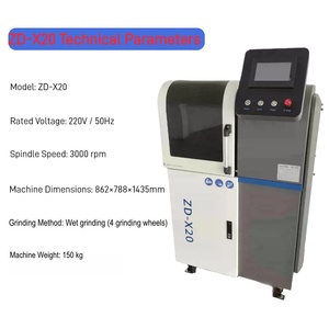 Machine de rectification automatique intelligente 4 axes ZD-X20 pour fraises, modèle ZD-X20S, capable de rectifier les fraises plates et les fraises à queue. - Product Image 4