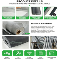 Moustiquaire en maille anti-insectes pour fenêtre et porte, protection contre les mouches, barrière de ventilation, moustiquaire en aluminium pour maison et bâtiment