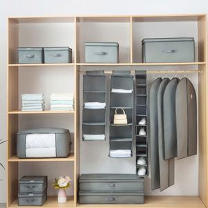 Eco-friendly Storage Box Competitive Price <b>Nursery</b> Organizer 30x30x80cm Shelves Closet Hanging Underwear Organizer - Product Image 6