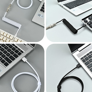Cavo USB da A a Tipo C per Tastiera Meccanica da Gaming, Cavo a Doppia Guaina con Cavo di Alimentazione Aviator GX16 Staccabile - Product Image 4
