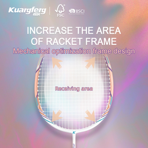 <span class=keywords><strong>Raquette</strong></span> <span class=keywords><strong>de</strong></span> <span class=keywords><strong>badminton</strong></span> ultra-légère en aluminium et carbone avec stabilité améliorée et anti-torsion pour le jeu compétitif - Product Image 3