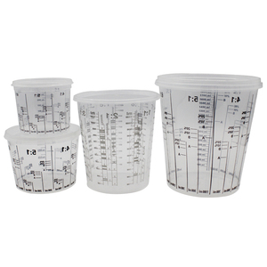Différents types de gobelets de mélange de peinture - 400/700/1300/2300 ml Plastique anti-corrosion, Échelle précise pour la préparation de la peinture <span class=keywords><strong>automobile</strong></span> - Product Image 2