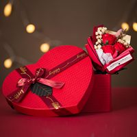 Tren Mode Klasik UIONEN Model 564 Keranjang Hadiah Cinta Mawar untuk Hari Valentine dan Hari Ibu Set Romantis Wanita