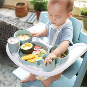 Assiettes en Silicone à impression personnalisée pour bébé, assiettes en Silicone pour enfants, ensembles de vaisselle pour <span class=keywords><strong>Restaurant</strong></span> - Product Image 3
