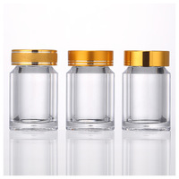 Bouteille de produit de santé en plastique acrylique 30ML personnalisable en gros capsule Cordyceps pastille conteneur pour pilules