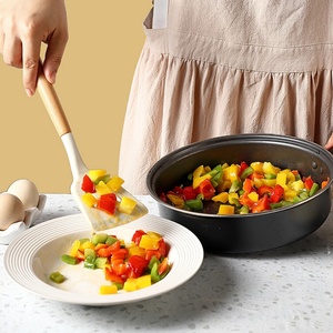 15-Piece <b>Silicone</b> Kitchen Utensils Set Spoon Brush Beech Wood Handle Kitchen <b>Tools</b> Cooking Utensil for Cooking - Product Image 4