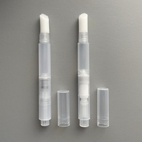 Conteneur Cosmétique Vide Transparent de Haute Qualité, Prix Usine, 1ml 2ml 3ml 4ml, Emballage en Plastique avec Étiquetage Rotatif, Vente en Gros, 100 Pièces
