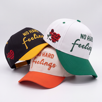 Cappellino da Baseball Ricamato Personalizzato NO HARD Feelings, Slogan Freddo 'Dear Haters', 6 Pannelli, Snapback Unisex Uomo Donna, Gorra OEM