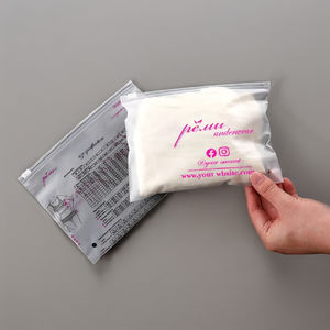 Sacos De Armazenamento De Viagem Personalizados para Vestuário Luvas Higiene Pessoal Cosméticos Embalagem Frosted Zipper Zip Lock Bag PE Small Tow Use - Product Image 4