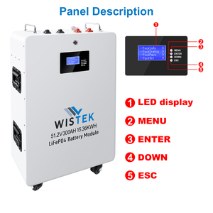 ก้อนแบตเตอรี่15KWh ติดผนัง1P16S แบตเตอรี่ลิเธียมไอออนขนาด51.2V 300Ah พร้อม BMS 200A สต็อกเรา - Product Image 4
