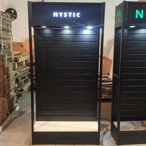 Expositor de Metal Mingtang con Panel de Láminas, Estantes de Exhibición para Minoristas, Estante Móvil Decorativo para Tiendas con Ganchos - Product Image 5