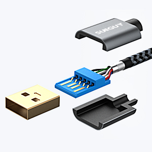 Factory Wholesale SUNGUY Nylon Braided Type 5Gbps High Speed <b>USB</b> Data <b>Charging</b> <b>Cable</b> <b>cable</b> de carga cavo di ricarica - Product Image 5