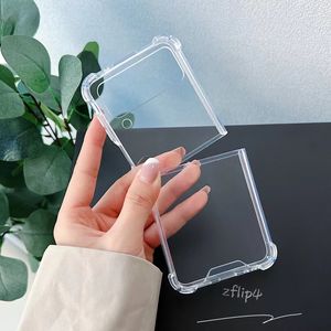 Funda transparente a prueba de golpes para Samsung Galaxy Flod4 3, cubierta de acrílico + TPU para Samsung Z Flip <span class=keywords><strong>4</strong></span> <span class=keywords><strong>ZFlip</strong></span> 3 <span class=keywords><strong>5G</strong></span> - Product Image 5